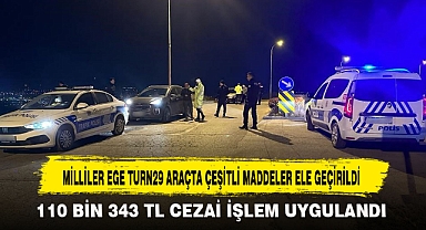 29 ARAÇTA ÇEŞİTLİ MADDELER ELE GEÇİRİLDİ