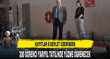 300 ÖĞRENCİ YARIYIL TATİLİNDE YÜZME ÖĞRENECEK
