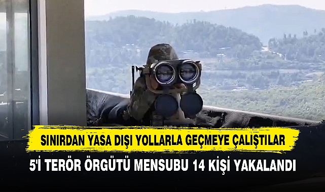 5'i Terör Örgütü Mensubu 14 Kişi Yakalandı