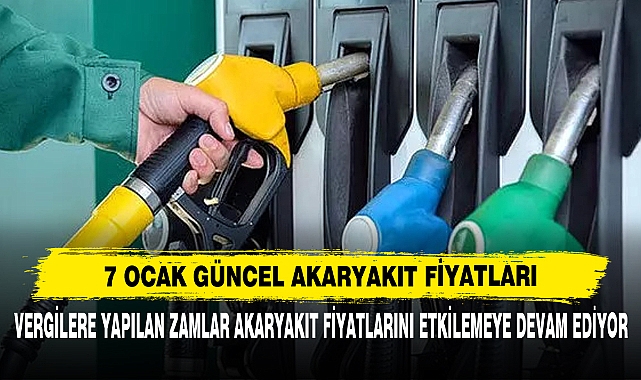 7 Ocak Güncel Akaryakıt Fiyatları