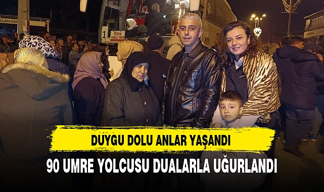 90 UMRE YOLCUSU DUALARLA UĞURLANDI