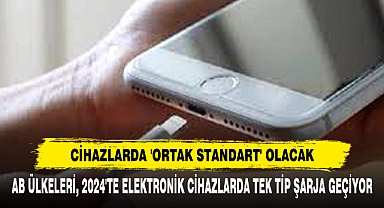 AB Ülkeleri, 2024'te Elektronik Cihazlarda Tek Tip Şarja Geçiyor