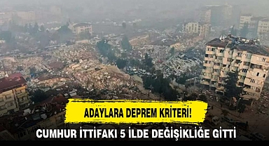 ADAYLARA DEPREM KRİTERİ!