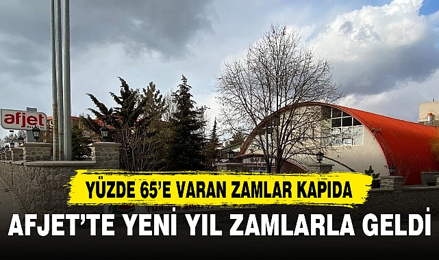 AFJET’te Yeni Yıl Zamlarla Geldi