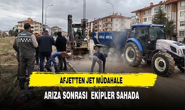 AFJET'ten Jet Müdahale Arıza Sonrası Ekipler Sahada