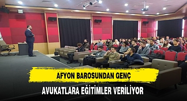 Afyon Barosu Genç Avukatlara Eğitimler Veriyor