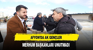 Afyon'da AK Gençler Merhum Başkanları Unutmadı