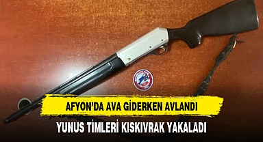 Afyon'da Ava Giderken Avlandı Yunus Polisleri Kıskıvrak Yakaladı