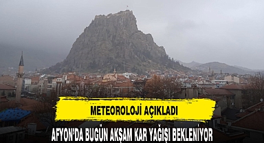 AFYON'DA BU GECE KAR YAĞIŞI BEKLENİYOR