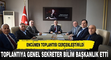 Afyon'da Encümen Toplantısı Gerçekleştirildi. Genel Sekreter Bilim Başkanlık Etti