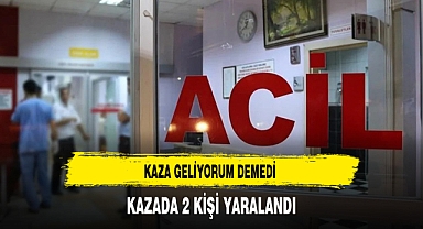 Afyon'da Kazaya Geliyorum Demedi 2 Kişi Yaralandı