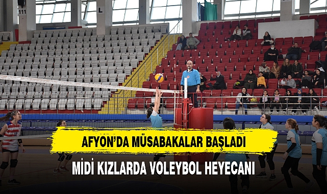 Afyon'da Müsabakalar Başladı. Voleybol Heyecanı Yaşanıyor