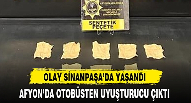 AFYON'DA OTOBÜSTEN UYUŞTURUCU ÇIKTI