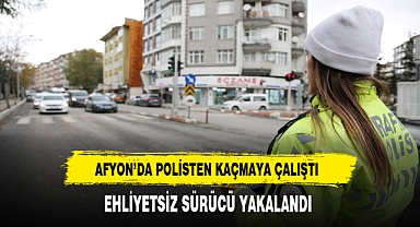 Afyon’da Polisin ‘’Dur’’ ihtarına uymadı. Polis Kıskıvrak Yakaladı
