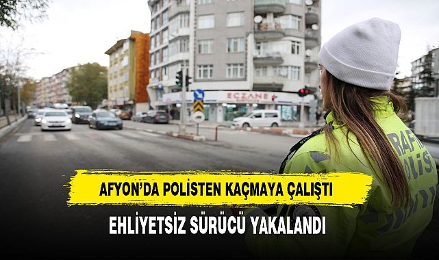 Afyon’da Polisin ‘’Dur’’ ihtarına uymadı. Polis Kıskıvrak Yakaladı