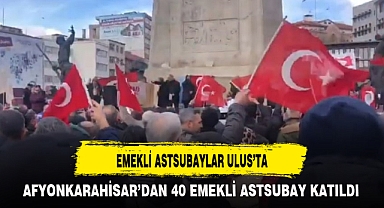 AFYON'DAN 40 EMEKLİ ASTSUBAY KATILDI