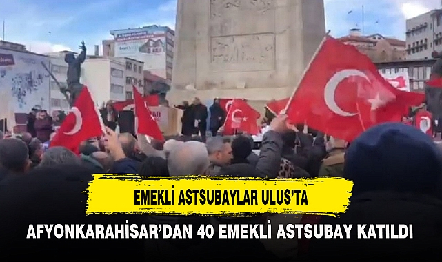 AFYON'DAN 40 EMEKLİ ASTSUBAY KATILDI