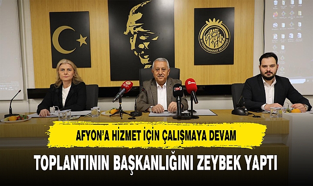 Afyon İçin Çalışmaya Devam