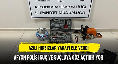 Afyon Polisi Kıskıvrak Yakaladı Azılı Hırsızlar Yakayı Ele Verdi