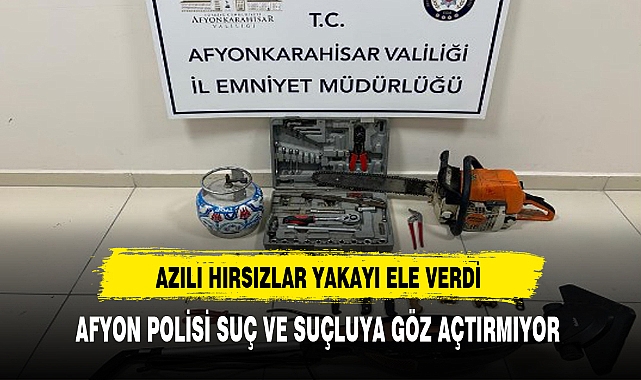 Afyon Polisi Kıskıvrak Yakaladı Azılı Hırsızlar Yakayı Ele Verdi