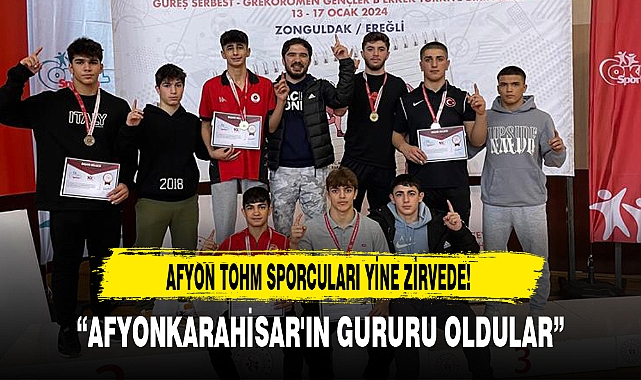 AFYON TOHM SPORCULARI YİNE ZİRVEDE!