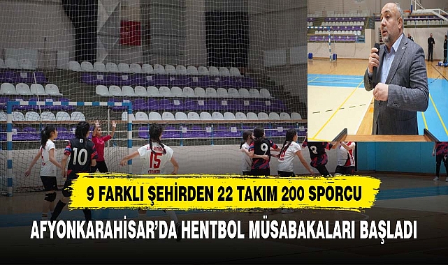 Afyonkarahisar'da Hentbol Küçükler Grup Müsabakaları Başladı