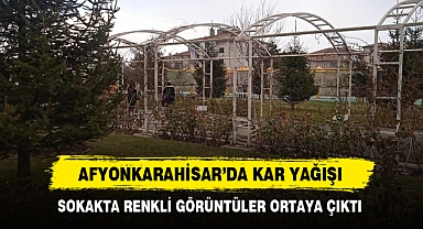 Afyonkarahisar'da Kar Yağışı