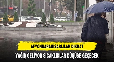 Afyonkarahisarlılar dikkat yeni haftada sıcaklıklar düşüyor yağış kapıda