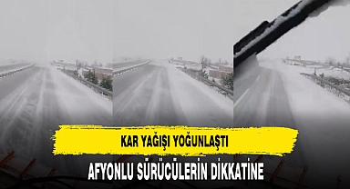 Afyonlu Sürücüler Bu Yollu Kullanırken Dikkat Etsin