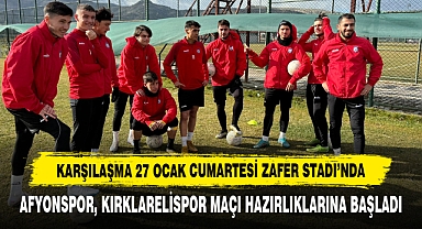 Afyonspor, Kırklarelispor Maçı Hazırlıklarına Başladı