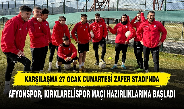 Afyonspor, Kırklarelispor Maçı Hazırlıklarına Başladı