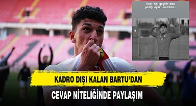 Afyonsporda Kadro Dışı Kalan Bartu'dan Cevap Niteliğinde Paylaşım