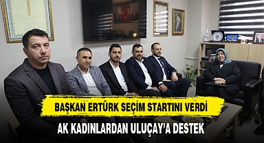 AK Kadınlardan Uluçay'a Destek Başkan Ertürk Ziyaretlere Eşlik Ediyor