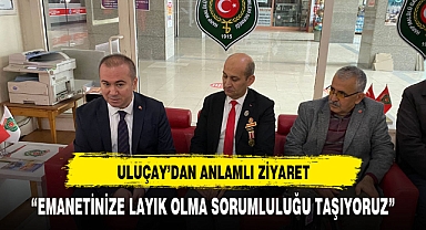 AK PARTİ ADAYI ULUÇAY ŞEHİTLER VE GAZİLER DERNEĞİNİ ZİYARET ETTİ