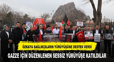 AK PARTİ MİLLETVEKİLİ ALİ ÖZKAYA, GAZZE İÇİN SESSİZ YÜRÜYÜŞE KATILDI