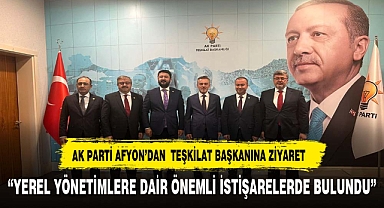 AK PARTİ AFYON TEŞKİLATI GENEL BAŞKAN YARDIMCISI KANDEMİR İLE BİR ARAYA GELDİ