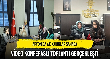 AK Partili Ertürk Başkan Keşir'le Video Konferans Düzenledi.