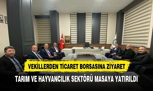 AK Partili Vekillerden  Afyonkarahisar Ticaret Borsası'nda Ziyaret