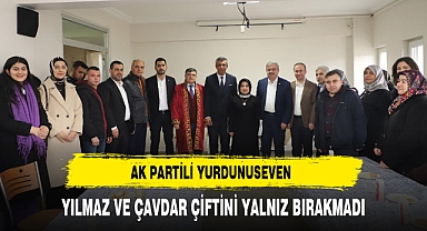 AK Partili Yurdunuseven Yılmaz ve Çavdar Çiftini Yalnız Bırakmadı