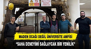 AKÜ'DEN MÜHENDİSLERE SAHA DENEYİMİ YAŞATACAK YERALTI MADEN OCAĞI MODELİ