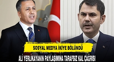 ALİ YERLİKAYANIN PAYLAŞIMI SOSYAL MEDYAYI İKİYE BÖLDÜ