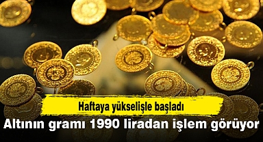 Altının gramı 1990 liradan işlem görüyor