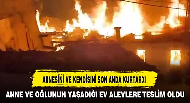 ANNESİNİ VE KENDİSİNİ SON ANDA KURTARDI