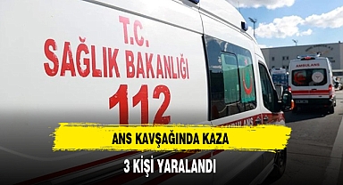 ANS Kavşağında Kaza:3 Kişi Yaralandı