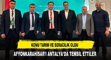 Antalya'da Afyonkarahisar'ı Temsil Ettiler