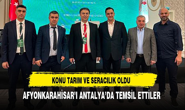 Antalya'da Afyonkarahisar'ı Temsil Ettiler