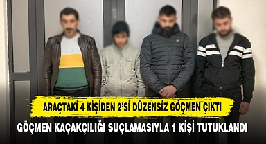 Araçtaki 4 Kişiden 2’si Düzensiz Göçmen Çıktı