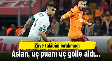 Aslan, 3 puanı 3 golle aldı! Zirve takibini bırakmadı