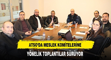 ATSO'da Meslek Komitelerine Yönelik Toplantılar Sürüyor