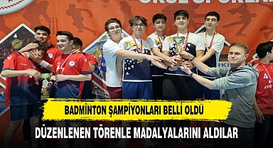 Badminton şampiyonları belli oldu